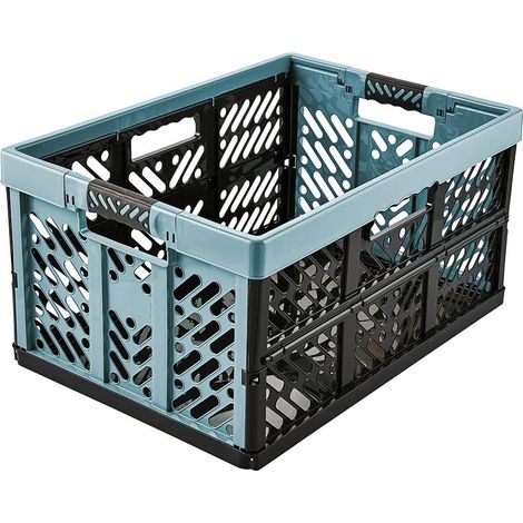 la-ka-pe Caja de almacenamiento plegable azul nórdico 45L (1/5)