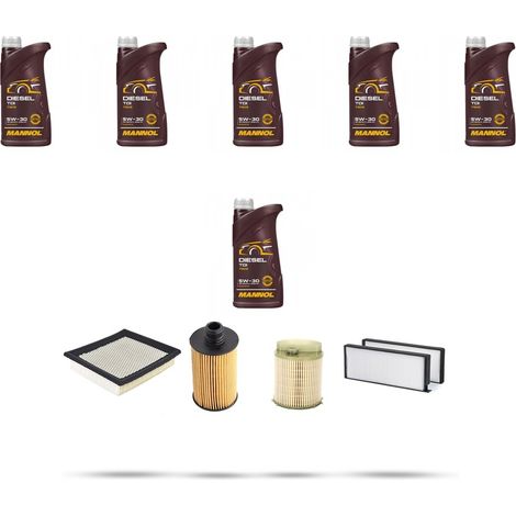 Kit tagliando 4 FILTRI e 6L OLIO compatibile con Ssangyong Rexton W 2.0 di 114kw dal 2013 (1/5)