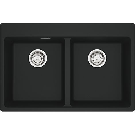 Franke MRG 620-34-34. Tipo di lavello: Lavello montato su piano, Forma del lavandino: Rettangolare, Materiale del lavandino: Fragranito. Larghezza: 760 mm, Profondità: 500 mm, Altezz... - 114.0661.690 (1/2)