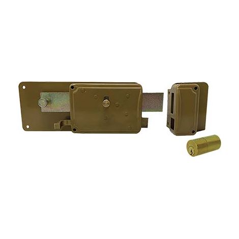 SERRATURA FERROGLIETTO P65 FISSO FACCHINETTI - C.TONDO FISSO M6+SCR+POMOLO E.MM 50- 2 pezzi