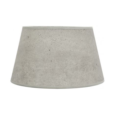 Pantalla Salma E27 Cemento Gris 35dx25dx20h Conica  Abierta