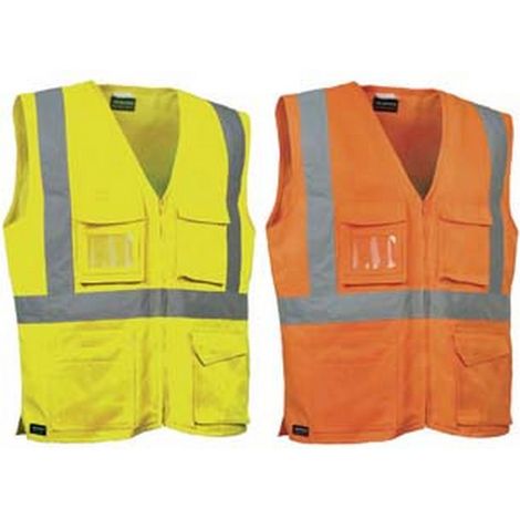 1PZ gilet seki ad alta visibilita' - tg.2xl - giallo fluo/navy