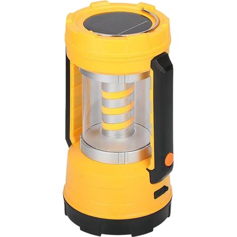 Camping Lamp, Solar Outdoor Light, Type-C Charging LED Lantern, Lightweight, 5 Light Modes, Long Runtime for Night Work and Hiking Use, 2000mAh Battery, 4.72x4.72x5.75 Inches 255g (1/5)