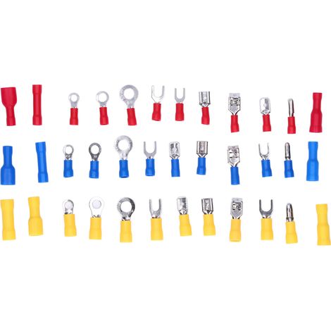 Lot de 540 cosses à sertir mixtes en cuivre et PVC, connecteurs de câbles électriques à déconnexion rapide pour ordinateurs (1/5)