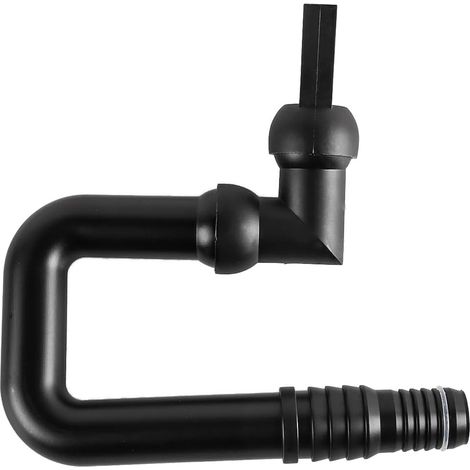 Tuyau de retour d'eau en forme de U pour aquarium, sortie d'eau en forme de U, bec de canard en plastique, buse flexible et rotative libre adaptée à la pompe à eau d'aquarium (1/5)