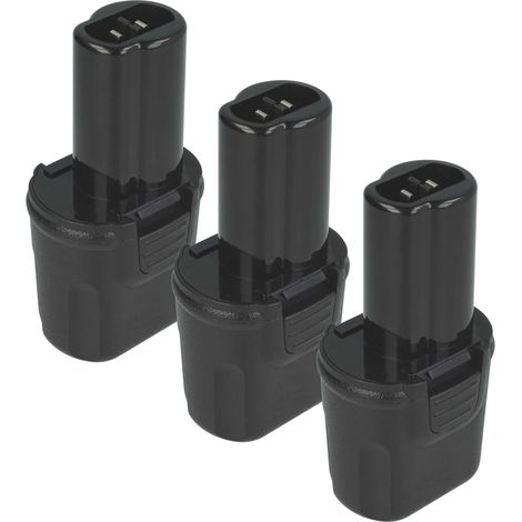 vhbw 3x Akku Ersatz für Dewalt DE9054, DE9054-XJ für Werkzeug (2100 mAh, NiMH, 3,6 V)