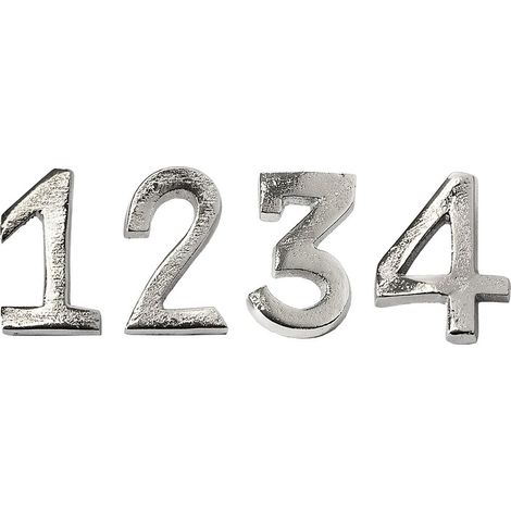 Lot de 4 Chiffres pour Bougies de l'Avent 1 à 4 Décoration de Noël Aluminium Doré Hauteur 4 cm - PANGIVO (1/2)