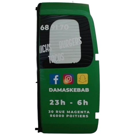 [PRODUIT D'OCCASION] Porte Battante Arrieree Droit CITROEN Nemo ♻️ Ref Oe. 1636296280 - Garantie à vie (1/2)