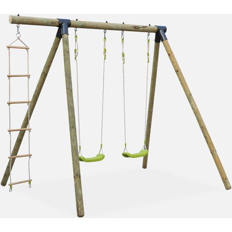 Area giochi altalene e scala di corda, 3 posti
