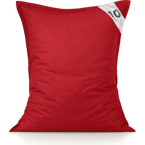 Housse pour Pouf Géant XL 120x80cm - Rouge piment (1/5)