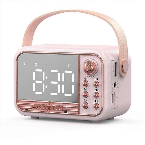 Réveil avec haut-parleur Bluetooth 5.0 et prise en charge des cartes TF et clés USB. (1/5)