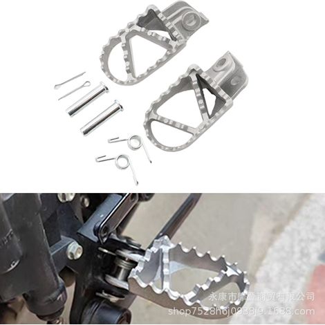 Pièces de modification pour pédales de moto, pédales et repose-pieds en aluminium moulé de précision pour motos tout-terrain quatre temps 40-12