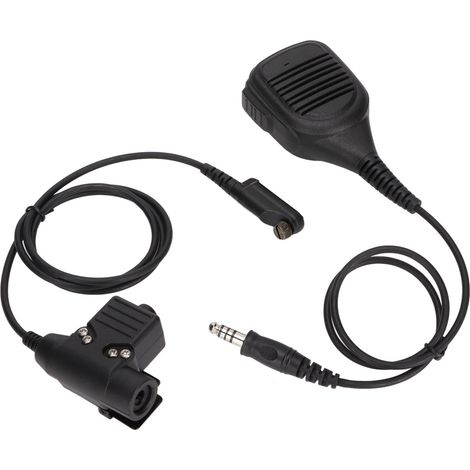 Microphone épaulette 7.1mm avec microphone haut-parleur radio bidirectionnel et U94 PTT, compatible Hytera PD600 PD602 PD605 PD662 PD665 PD680 X1p X1e (1/5)