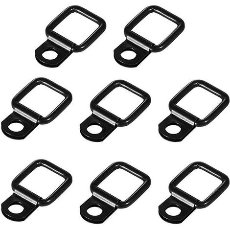 Anneau de fixation en D pour voiture, vis et boucle de traction pour Jeep - 8 pièces (1/5)