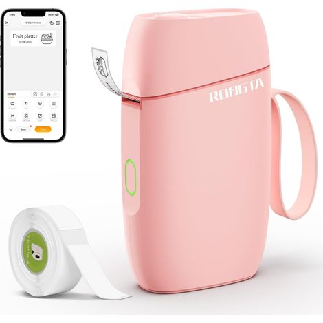 Mini étiqueteuse Bluetooth pour imprimante d'autocollants R5 (rose) (1/5)