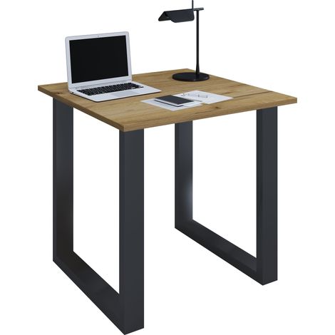 Mesa de escritorio de madera Lona U Alu 76x80x80 - VCM