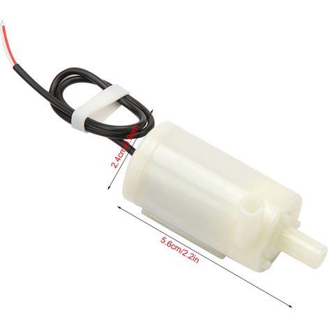 Horizontale, amphibische 3V/5V/6V-Gleichstrom-Tauchpumpe für Springbrunnen – Geringer Stromverbrauch, leise – Neues Modell (1/5)