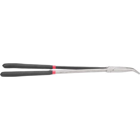 45 degrés pinces à nez incurvées avec une longue poignée en acier outils à main 400 mm 16 pouces avec une longue poignée, pour des espaces étroits difficiles à atteindre (1/5)