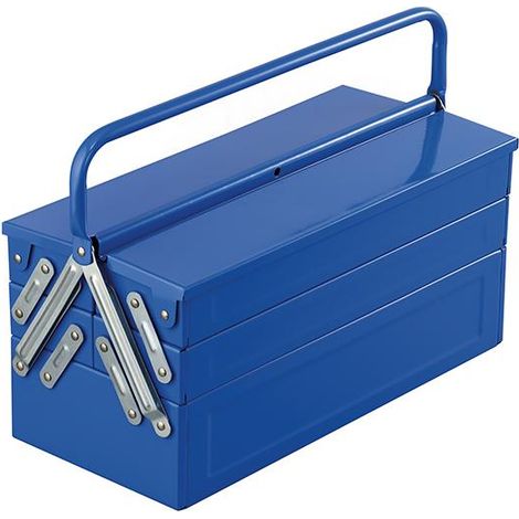 Werkzeugkasten aus Stahl mit 5 Fachern 450 mm Fervi 0323/45