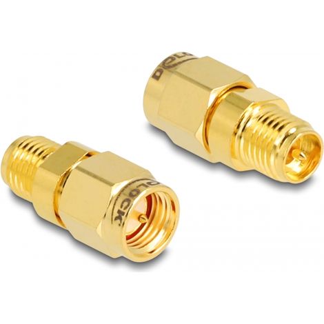 Delock Adapter RP-SMA Buchse zu SMA Stecker