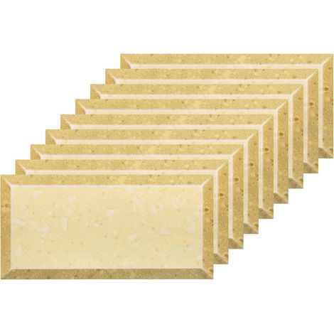 Carte d'approvisionnement : 27 feuilles de carrelage autocollantes et pelables, 20 x 10 cm, (1/5)