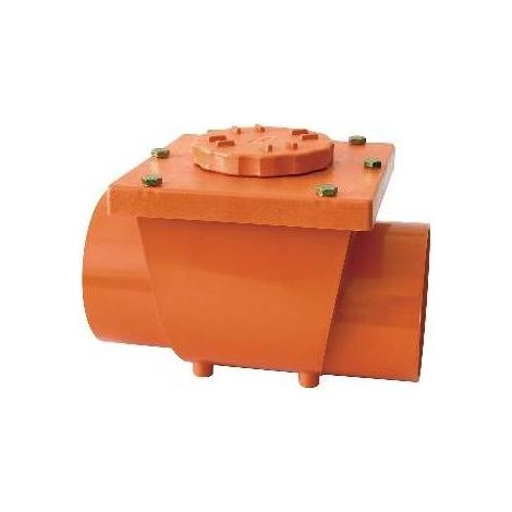 VALVOLA ANTIRIFLUSSO IN PVC ARANCIO MF Misura: Diam. 100