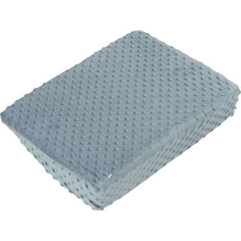 Coussin d'allaitement bébé anti-régurgitations, inclinaison oblique à 30°, couleur cyan, 48 x 35 cm (1/5)