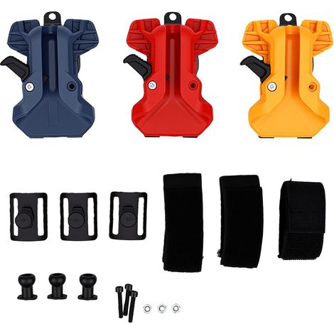 Supports de ceinture porte-outils pour perceuses et marteaux, ceinture métallique à dégagement rapide avec système de double verrouillage.