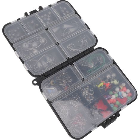Ensemble d'accessoires pour hameçons de pêche, émerillons de pêche en ABS faciles à assembler, kit de plomb fendu pour la pêche en mer. (1/5)