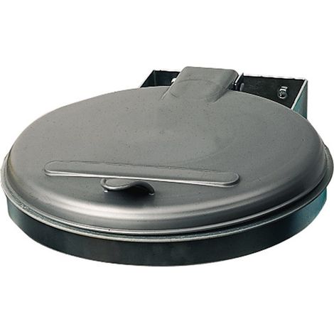 Cubo de basura A400xP510mm 120l tapa plata (KS) VAR