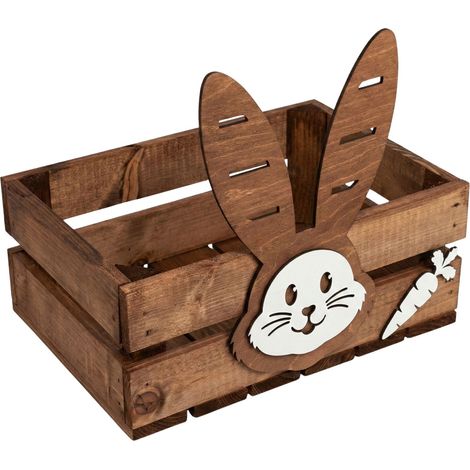 Braune Osterbox „Brauner Hase“ zum Selbstzusammenbau (DIY-Bausatz) (1/5)