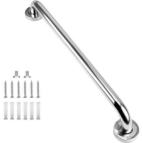 Barre d'Appui, Poignée de Sécurité 50 cm en Acier Inoxydable 304 pour Personnes âgées et Handicapées, Douche, Salle de Bain, Baignoire, Toilettes, Escalier, Intérieur (1/5)