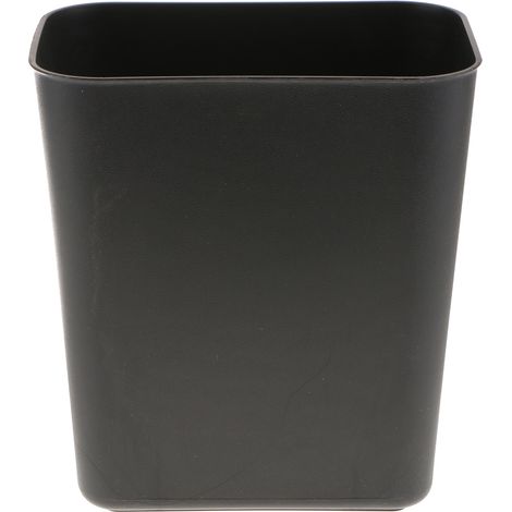 Poubelle en plastique carré 8l poubelle salle de bain cuisine panier à papier noir (1/5)