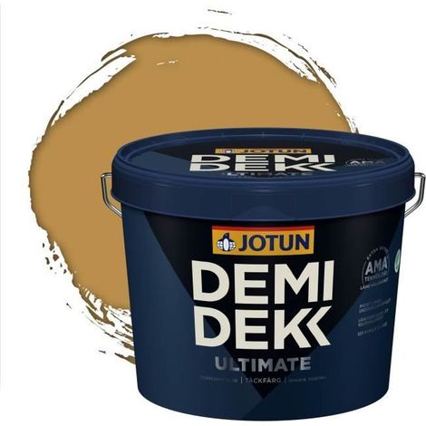 Peinture Bois - DEMI DEKK ULTIMATE - Lasure Opaque Satinée - Jaune Ocre - 3L (1/2)