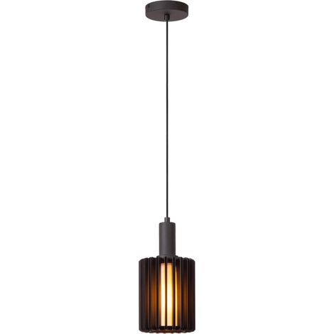Lucide LAMBRES - Pendelleuchten - Ø 15 cm - 1xE27 - Schwarz (1/5)