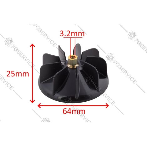 Gammapiù Elmot ventola 64mm perno 3.2mm phon Plasma Expo Comfort OK G+4000 Aria (1/2)