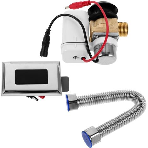 Chasse D'eau Automatique à Capteur pour Urinoir, Vanne Argenté (1/5)