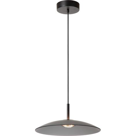 Lampe suspendue élégante Menga Ø verre fumé de 40 cm - 25417/10/65 (1/2)