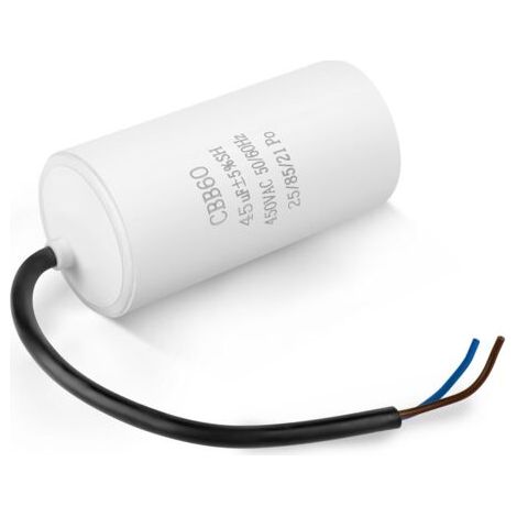 Condensateur CBB60 40uF 450V 2 fils 100mm moteur électrique démarrage compresseur pompe à eau