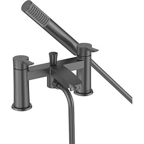 Bristan Apelo Bath Shower Mixer Tap Pillar Mounted - Gun Metal