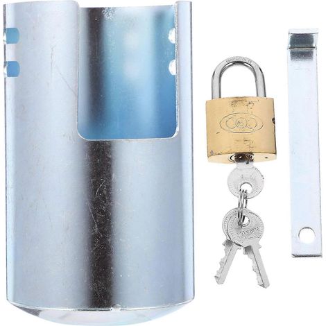 Système de verrouillage de sécurité pour robinet d'arrosage, design extérieur, 13 x 7,5 x 7,3 cm, antivol, lot de 2 (1/5)