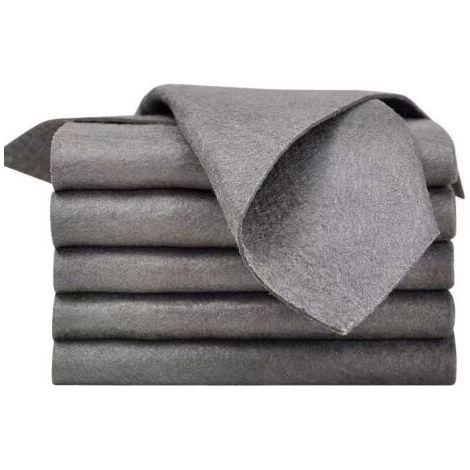 Chiffons de Nettoyage 30x30cm, Lot de 5 Chiffon Magique de Microfibre Épaissi Réutilisables pour Vitre Miroir Voiture Salle de Bain Cuisine Bureau (1/5)