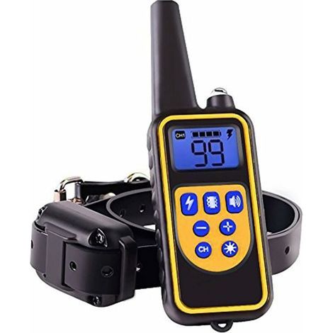 Dog Training Collar with 99 Levels of Vibration, Electric Shock and Sound Mode, Rechargeable and IP67 Waterproof with 800m Distance.