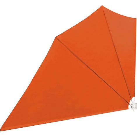 Toldo lateral retráctil/protección visual para patio jardín terraza balcón 160 x 240 cm naranja 020007062 (1/5)