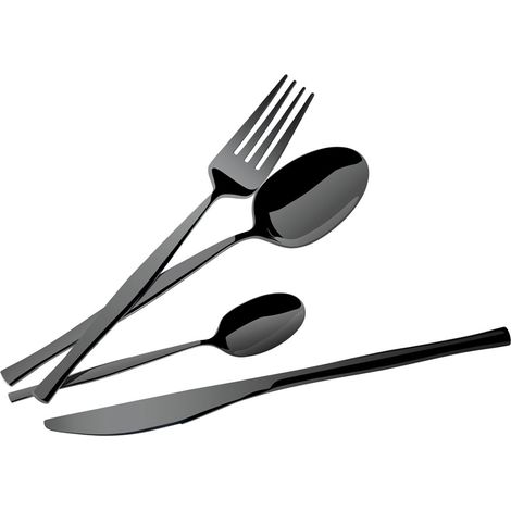 Posate Berlinger Haus BH-3066, 24 pezzi, nero lucido. (1/3)