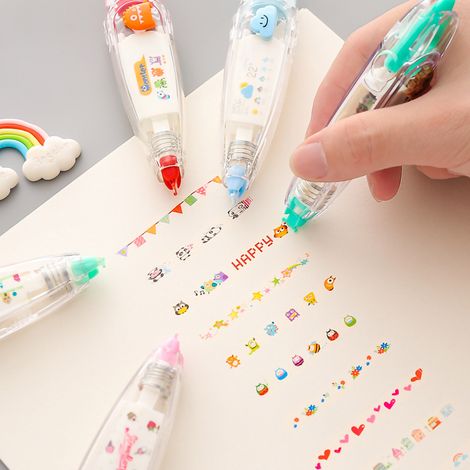 Ruban correcteur à motif dentelle pour les élèves, idéal pour décorer un agenda ou un carnet. 6 mm x 4 m (livraison aléatoire). (1/3)
