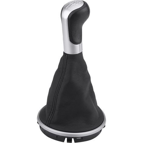 5J0711113F, Gear Shift Knob Black Ergonomic Gearstick Gaiter Kit Perfect Match pour la voiture (1/4)