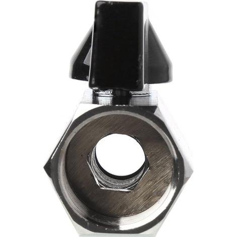 Mini vanne à Bille en Laiton 1/4 "BSP mâle à Tuyau de compresseur d'air à Filetage Femelle (1/4)