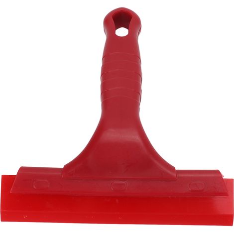Raclette vitre portable pour voiture, nettoyeur pare-brise multifonction, grattoir à vitre rouge, nettoyage intérieur/extérieur (1/5)