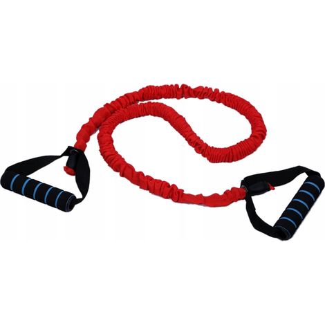 Cuerda de resistencia con asas, extensor de ejercicios de 120 cm, entrenamiento de fuerza, fitness (1/2)